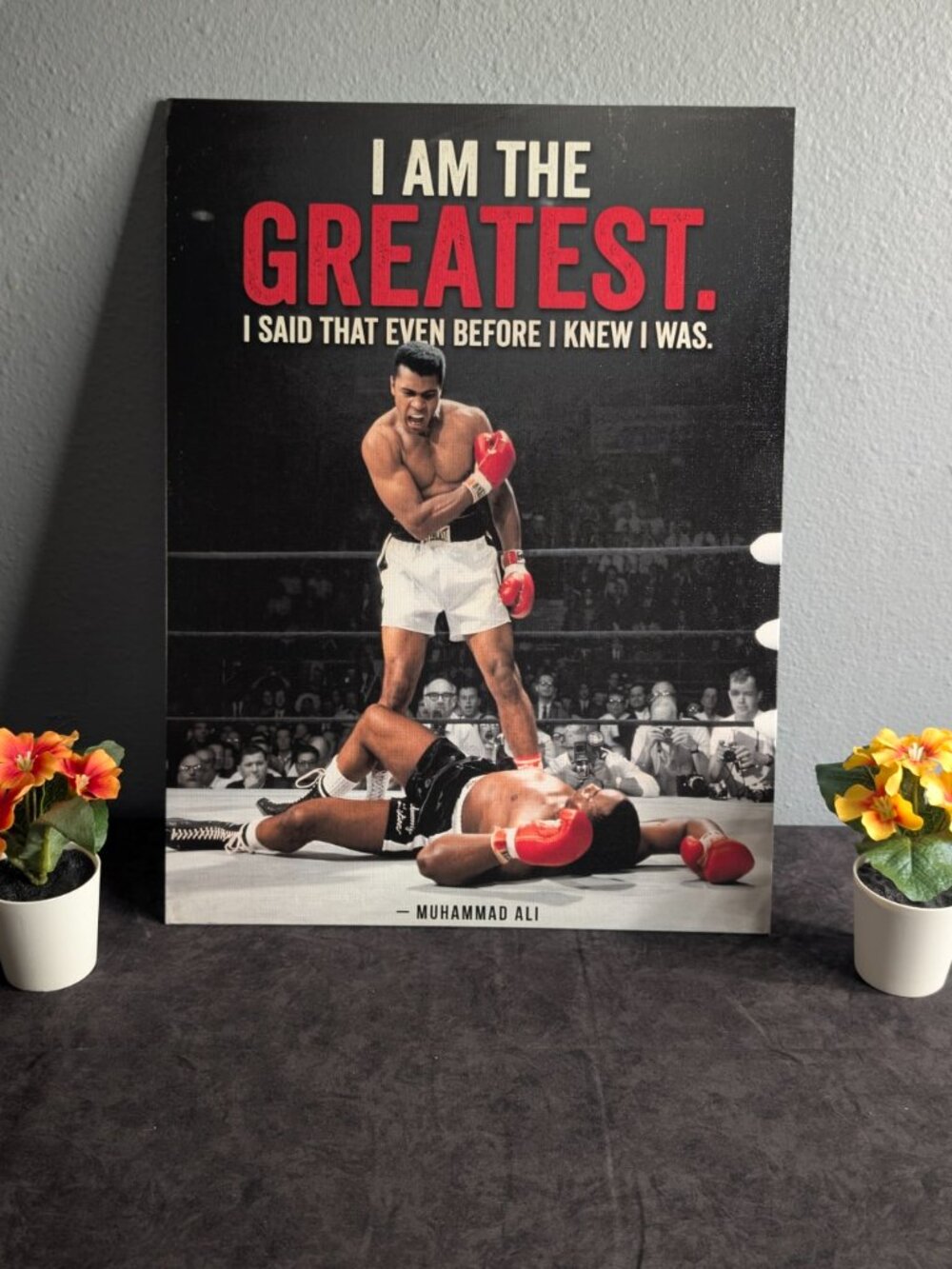 Muhammad Ali "The Greatest" Canvas Poster | Boxing Wall Art